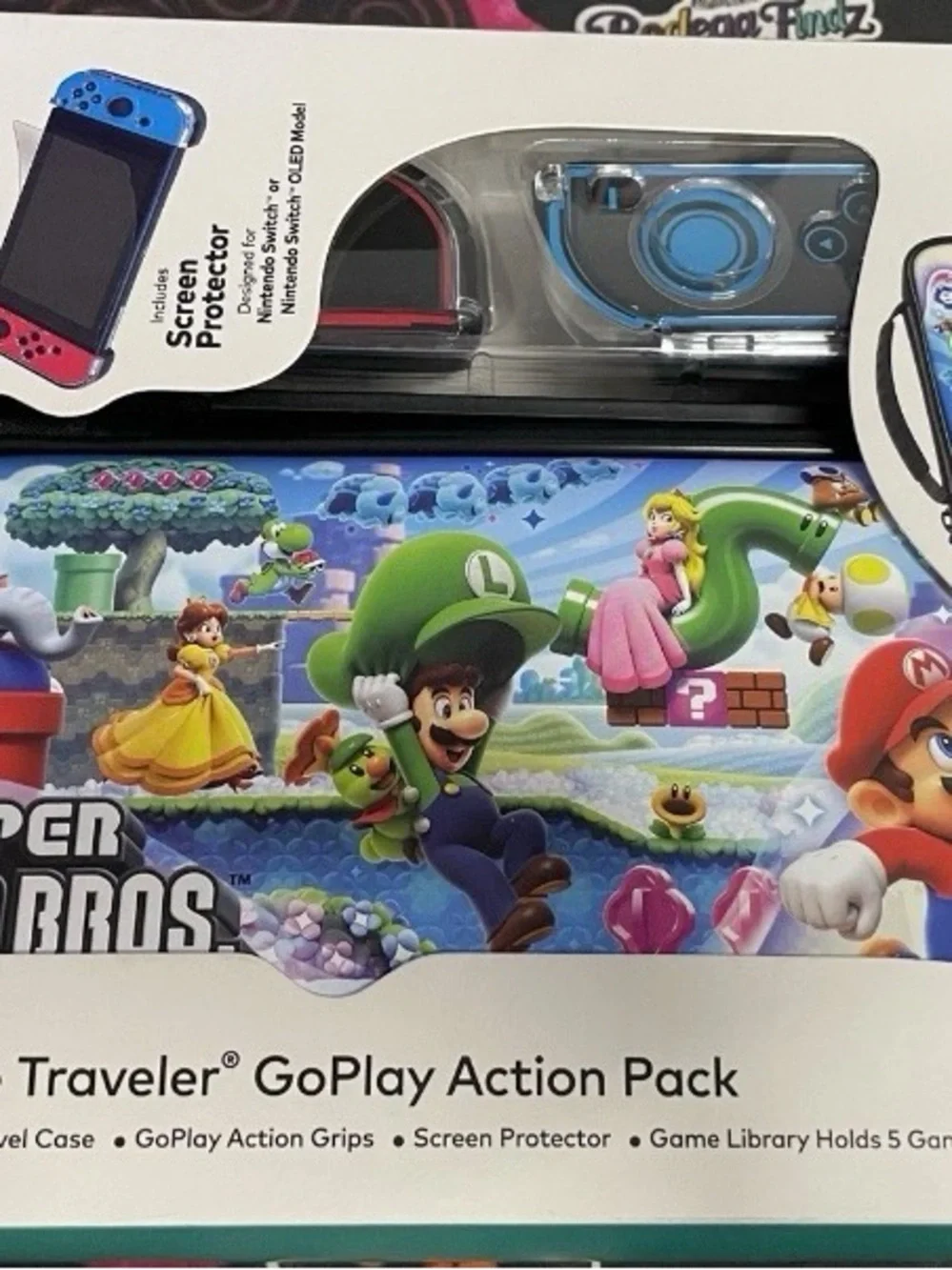 Nintendo Super Mario Bros. Wonder Travel Case and Screen Protector - Multi-Color